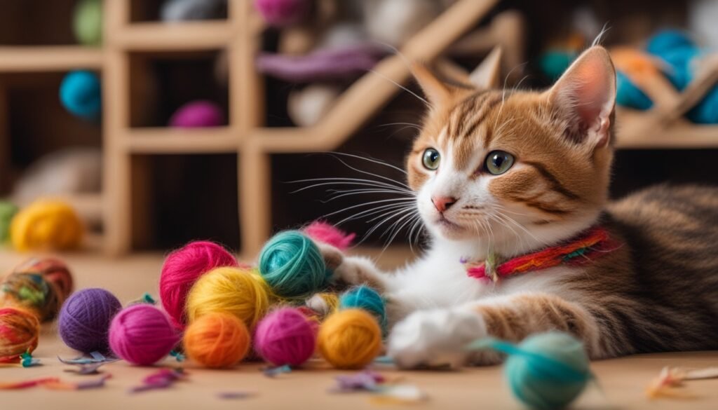 ideias de brinquedos para gatos